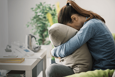 man in depressing counselling session